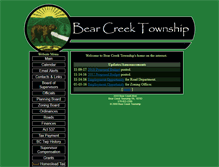 Tablet Screenshot of bearcreektownship.org